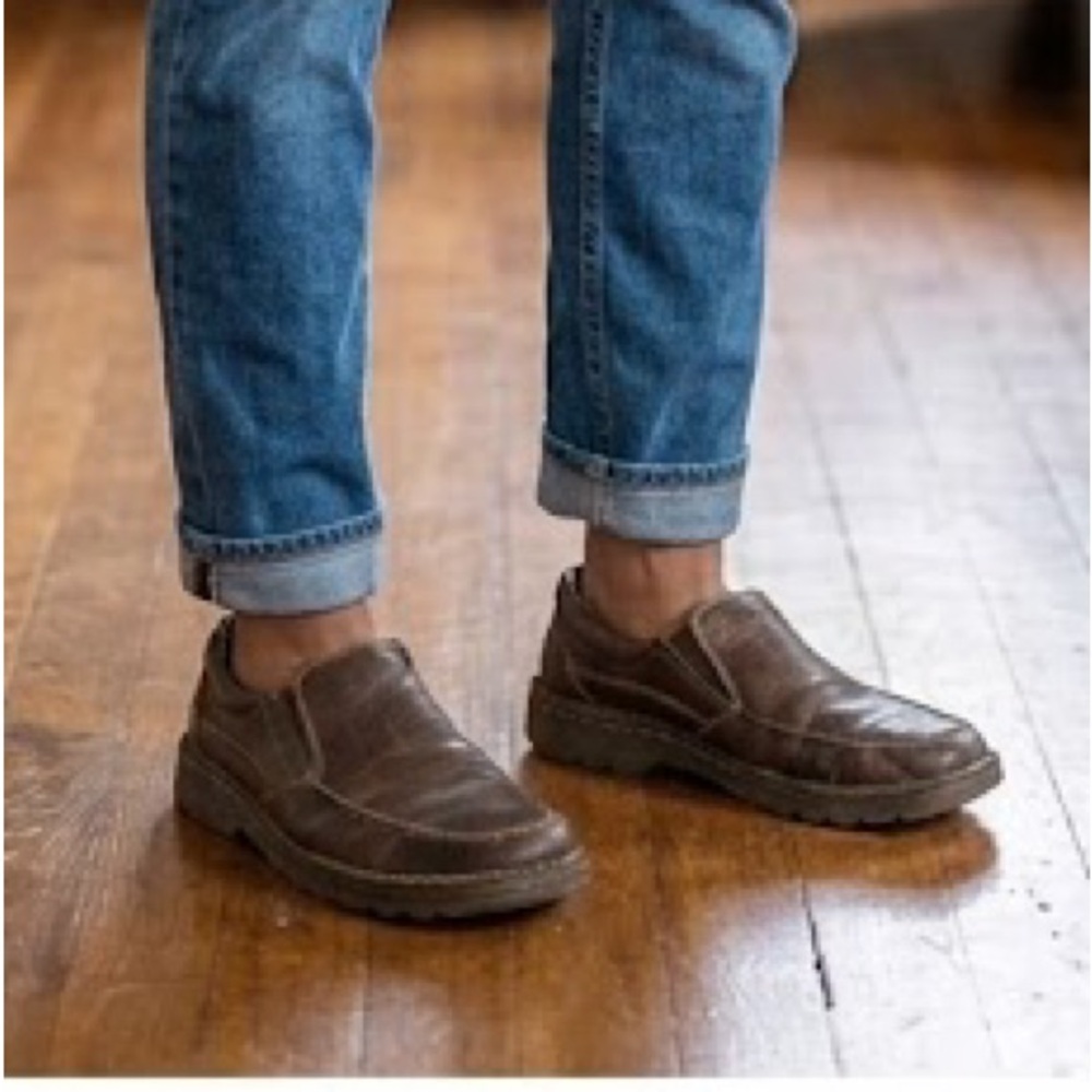 Dr. Martens Neil Brown Leather Slip On Loafers Men’s 9 Women’s 10